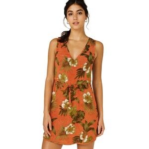 Palmwave Hawaii Shift Dress Womens Med Beachy Floral Tropical Aloha Hibiscus